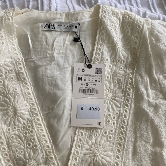 NWT Zara Linen Dress - Picture 2 of 2